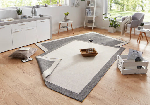 NorthRugs twin 103108 grey cream Grey, Cream Living Room  Rug.