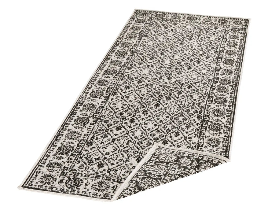 NorthRugs twin 103113 black cream Black, Cream Living Room  Rug.
