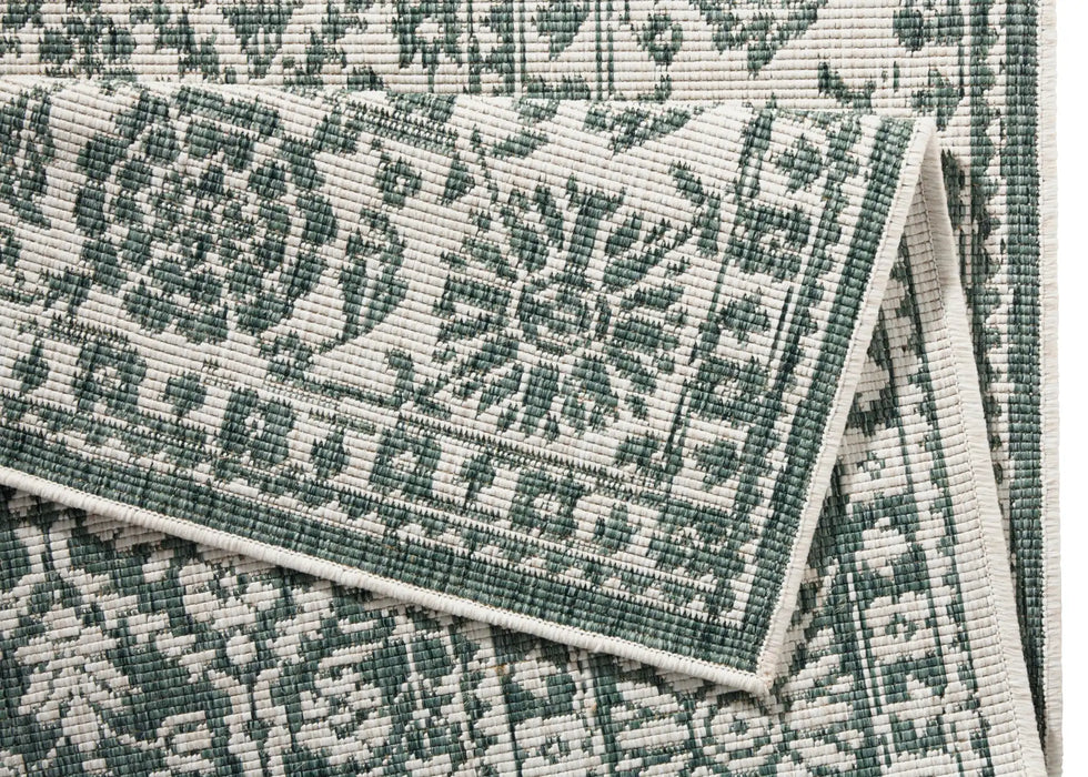 NorthRugs twin 103115 green cream Green, Cream Living Room  Rug.