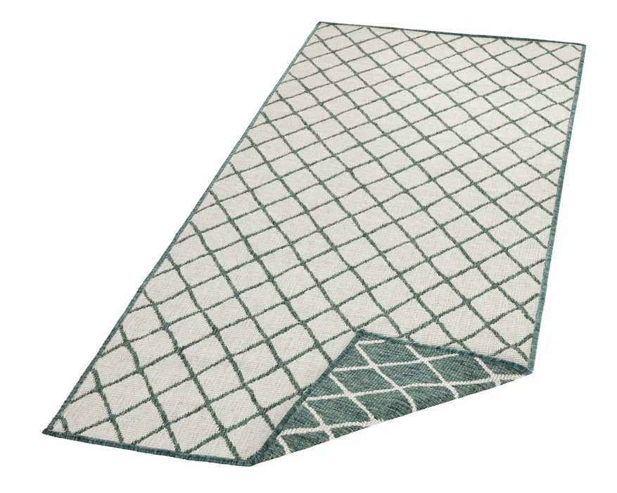 NorthRugs twin 103117 green cream Green, Cream Living Room  Rug.