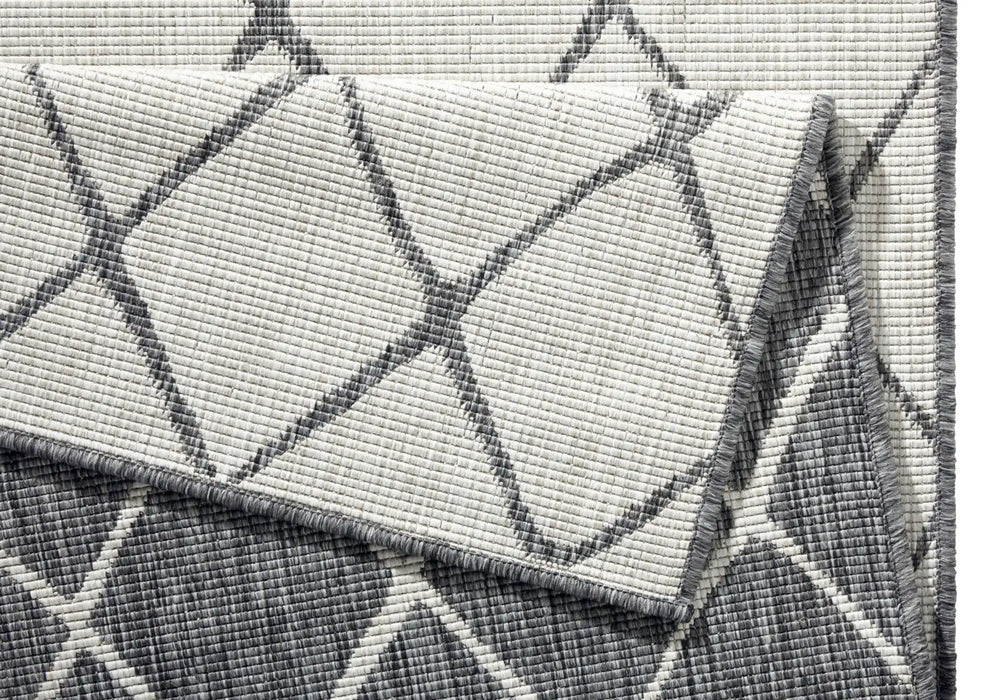 NorthRugs twin 103118 grey cream Grey, Cream Living Room  Rug.