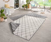 NorthRugs twin 103118 grey cream Grey, Cream Living Room  Rug.