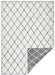 NorthRugs twin 103118 grey cream Grey, Cream Living Room  Rug.