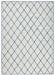 NorthRugs twin 103119 blue cream Blue, Cream Living Room  Rug.