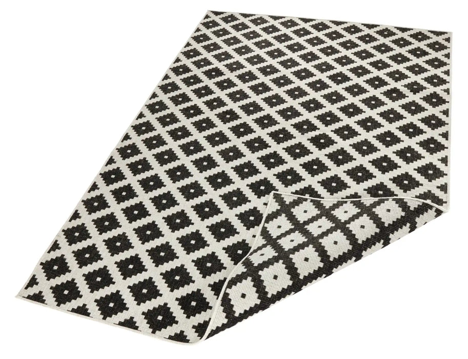 NorthRugs twin 103124 black cream Black, Cream Living Room  Rug.