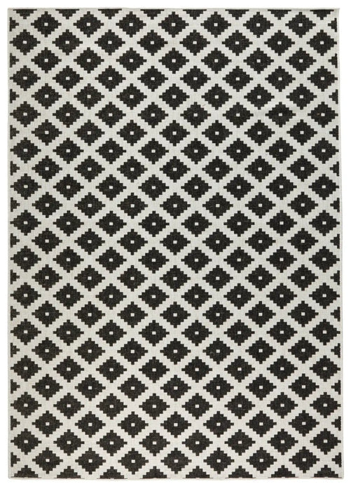 NorthRugs twin 103124 black cream Black, Cream Living Room  Rug.