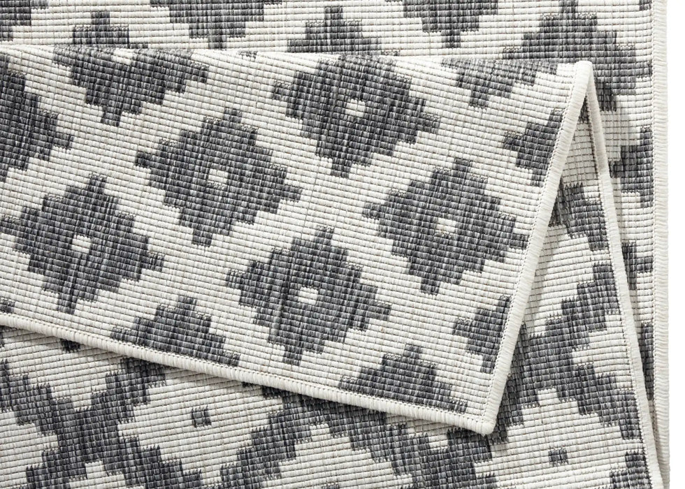 NorthRugs twin 103126 grey cream Grey, Cream Living Room  Rug.