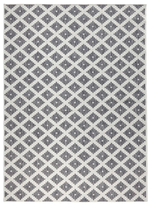 NorthRugs twin 103126 grey cream Grey, Cream Living Room  Rug.