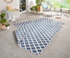 NorthRugs twin 103128 blue cream Blue, Cream Living Room  Rug.