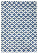 NorthRugs twin 103128 blue cream Blue, Cream Living Room  Rug.