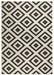 NorthRugs twin 103129 black cream Black, Cream Living Room  Rug.