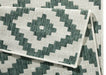 NorthRugs twin 103131 green cream Green, Cream Living Room  Rug.