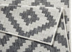 NorthRugs twin 103132 grey cream Grey, Cream Living Room  Rug.