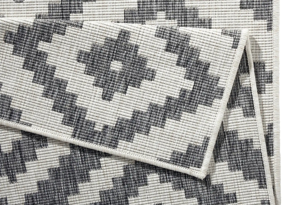 NorthRugs twin 103132 grey cream Grey, Cream Living Room  Rug.