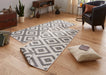 NorthRugs twin 103132 grey cream Grey, Cream Living Room  Rug.