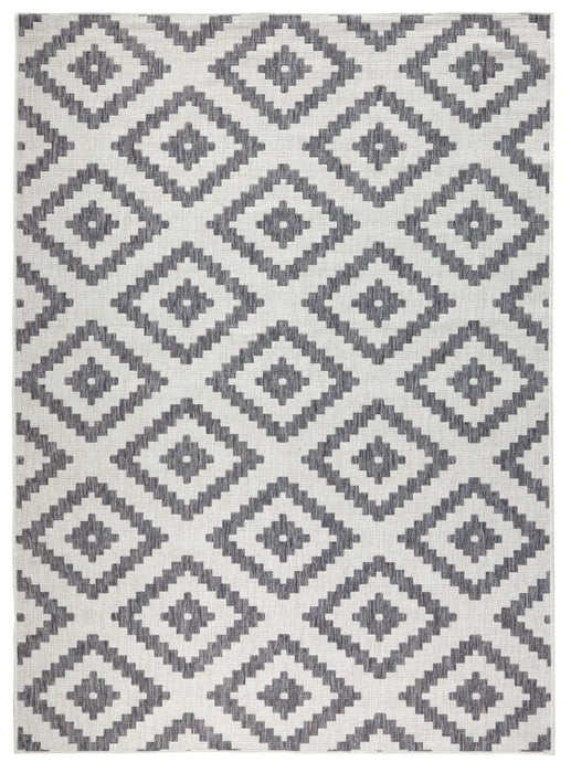 NorthRugs twin 103132 grey cream Grey, Cream Living Room  Rug.