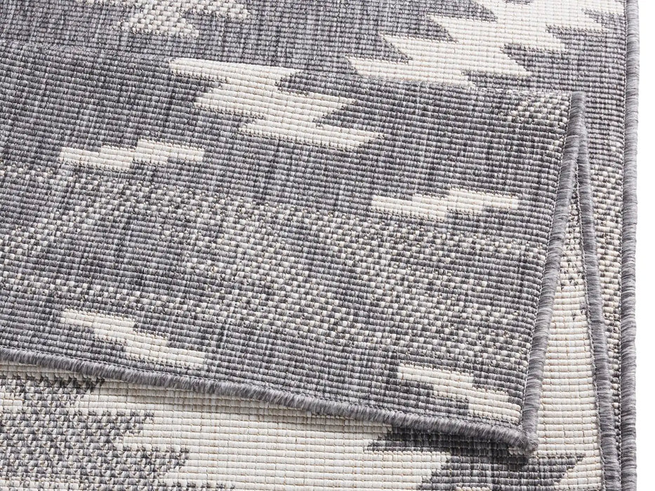 NorthRugs twin supreme malibu grey cream Grey, Cream Living Room Striped Rug.