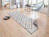 NorthRugs twin supreme malibu grey cream Grey, Cream Living Room Striped Rug.