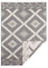 NorthRugs twin supreme malibu grey cream Grey, Cream Living Room Striped Rug.