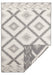 NorthRugs twin supreme malibu grey cream Grey, Cream Living Room Striped Rug.