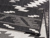 NorthRugs twin supreme malibu black cream Black, Cream Living Room Striped Rug.