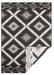 NorthRugs twin supreme malibu black cream Black, Cream Living Room Striped Rug.