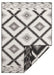 NorthRugs twin supreme malibu black cream Black, Cream Living Room Striped Rug.