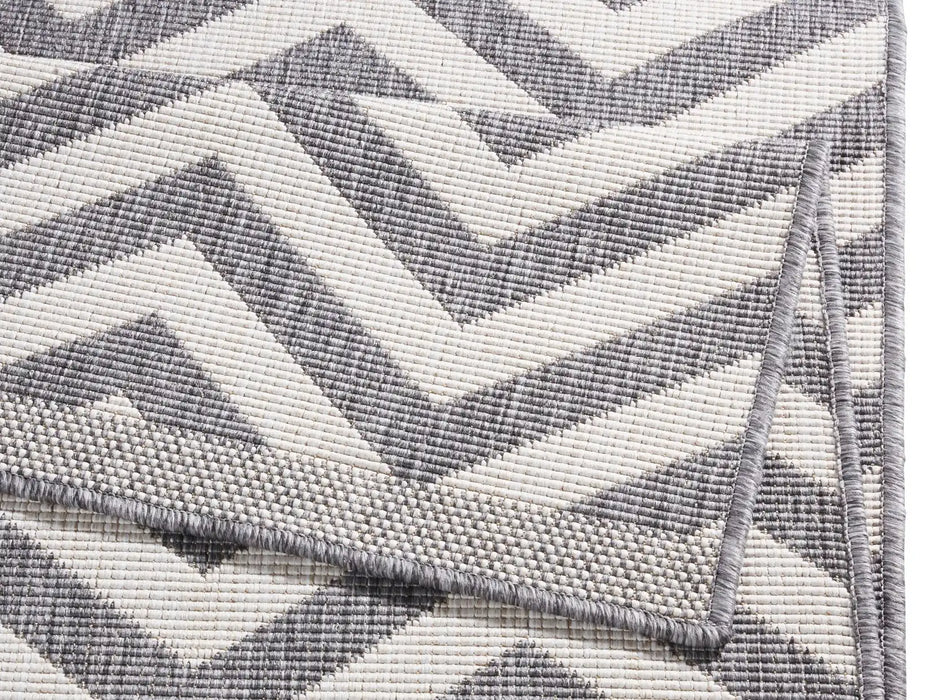 NorthRugs twin supreme palma grey cream Grey, Cream Living Room Striped Rug.