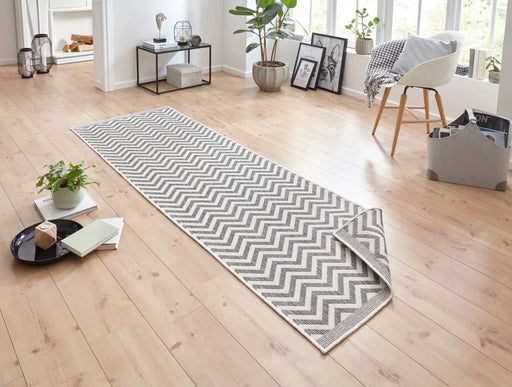 NorthRugs twin supreme palma grey cream Grey, Cream Living Room Striped Rug.