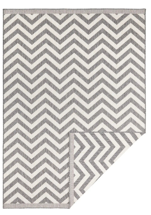 NorthRugs twin supreme palma grey cream Grey, Cream Living Room Striped Rug.