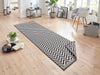 NorthRugs twin supreme palma black cream Black, Cream Living Room Striped Rug.
