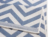NorthRugs twin supreme palma blue cream Blue, Cream Living Room Striped Rug.
