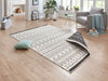 NorthRugs twin supreme kuba black cream Black, Cream Living Room Striped Rug.