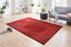 Hanse Home celebration plume red Red Living Room Geometric Rug.