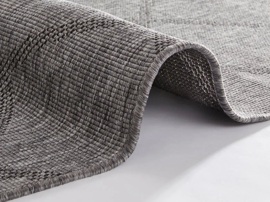 NorthRugs twin supreme corsica black anthracite Grey, Black Living Room Striped Rug.