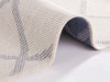 NorthRugs twin supreme corsica blue cream Blue, Cream Living Room Striped Rug.