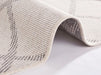 NorthRugs twin supreme corsica grey cream Grey, Cream Living Room Striped Rug.