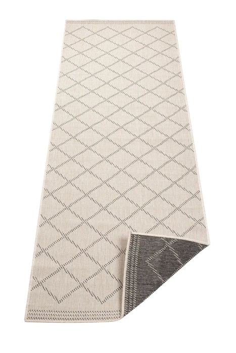NorthRugs twin supreme corsica grey cream Grey, Cream Living Room Striped Rug.
