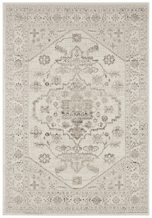 NorthRugs beach navarino cream taupe Brown, Ivory Living Room  Rug.
