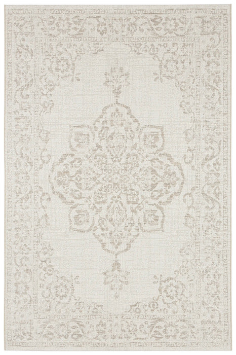 NorthRugs beach tilos cream beige Beige, Ivory Living Room  Rug.