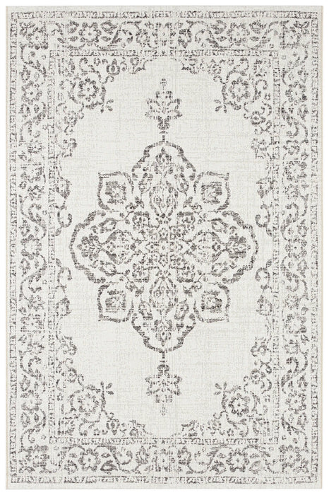 NorthRugs beach tilos cream grey anthracite Grey, Multicoloured Living Room  Rug.