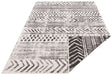 NorthRugs twin supreme biri black cream Black, Cream Living Room Striped Rug.