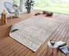 NorthRugs twin supreme biri grey cream Grey, Cream Living Room Striped Rug.