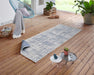 NorthRugs twin supreme biri blue cream Blue, Cream Living Room Striped Rug.