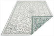 NorthRugs twin supreme leyte green cream Green, Cream Living Room Striped Rug.