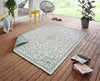 NorthRugs twin supreme leyte green cream Green, Cream Living Room Striped Rug.