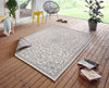 NorthRugs twin supreme leyte grey cream Grey, Cream Living Room Striped Rug.