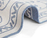 NorthRugs twin supreme leyte blue cream Blue, Cream Living Room Striped Rug.