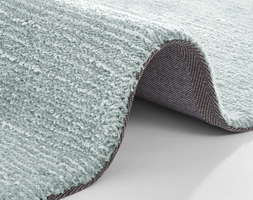 Mint Rugs cloud cloud light blue Blue Living Room Flat Weave Rug.