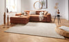 Mint Rugs cloud cloud beige Beige Living Room Flat Weave Rug.